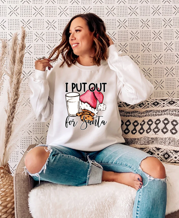 I Put Out For Santa Crewneck