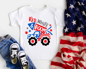 Red, White & Boom Kids Tee