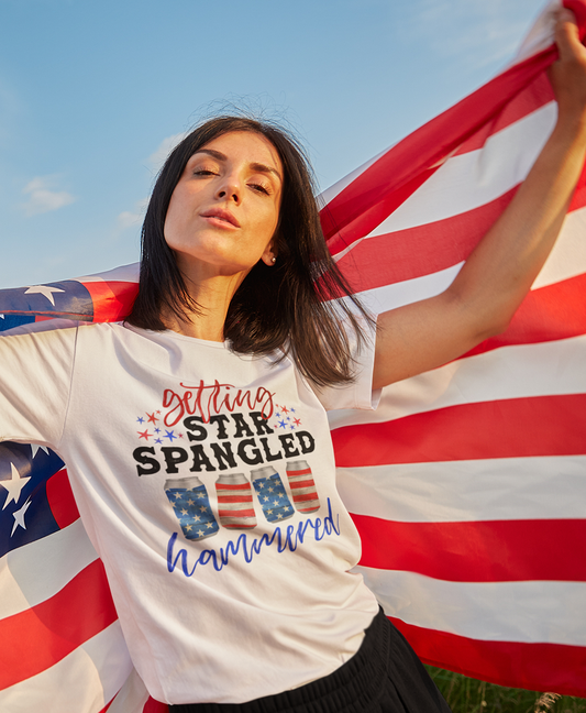 Star Spangled Hammered Tee