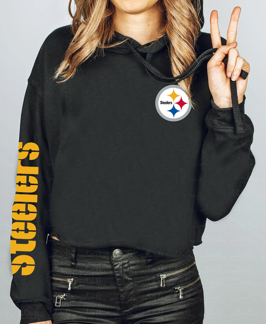 Steelers Crop Hoodie