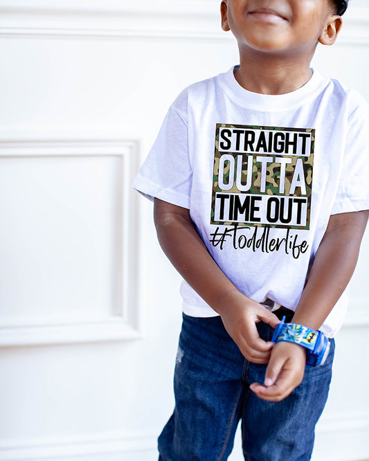 Straight-Outta-Time-Out Kids Tee
