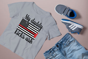 My Daddy Kicks Ash Kids Tee