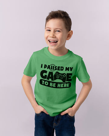 Paused Game To Be Here Kids Tee
