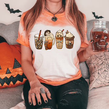 Horror Coffee Bleached Tee