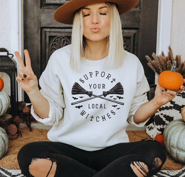 Support Your Local Witches Crewneck