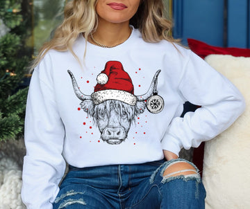 Christmas Cow Crewneck
