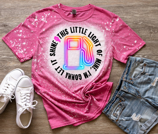 This Little Light Of Mine Bleached Tee