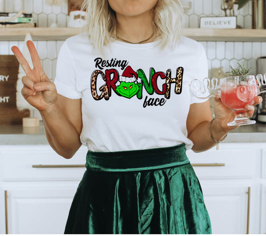 Resting Grinch Face Tee