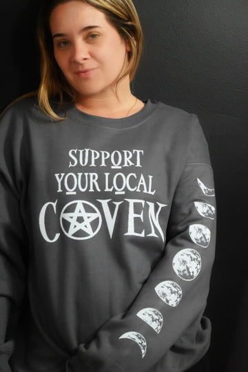 Support Your Local Coven Crewneck