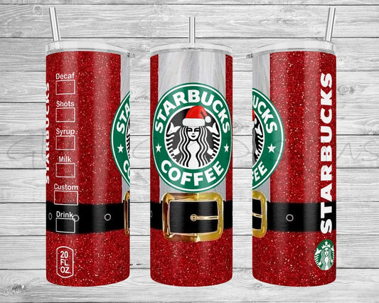 Santa Clause Starbucks Coffee Tumbler