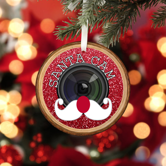 Santa Cam Christmas Ornament